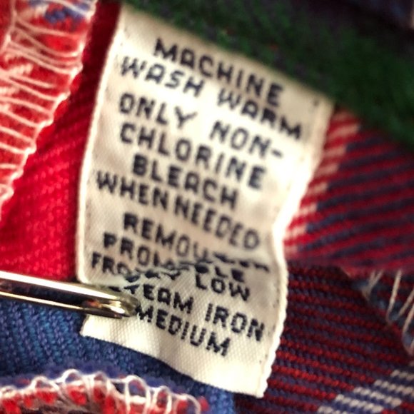 Vtg Rare Polo Ralph Lauren Patchwork Tartan Plaid Flannel Workshirt XXL 2XL - Picture 13 of 15